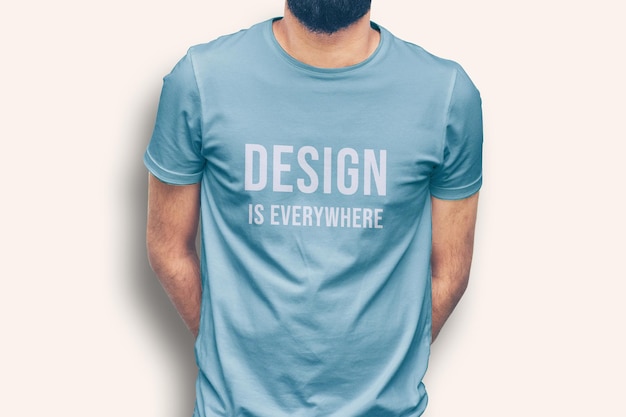 TShirt makieta szablonu na człowieku