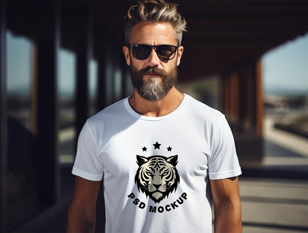 PSD tshirt mockup design psd template