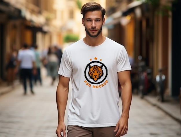 Tshirt mockup design psd template