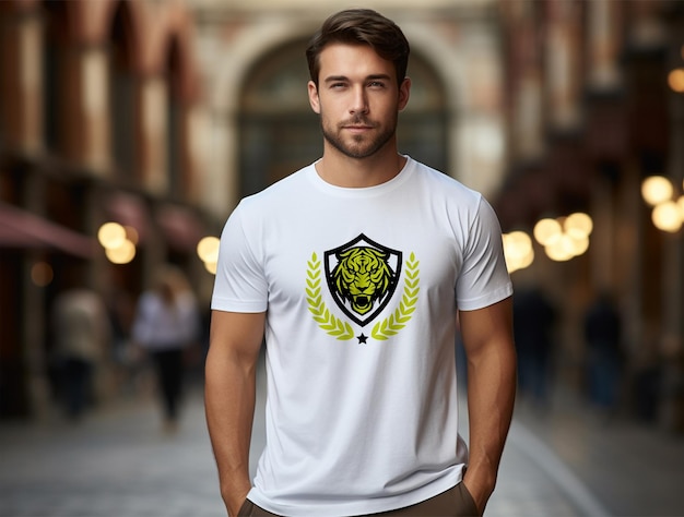 Tshirt mockup design psd template