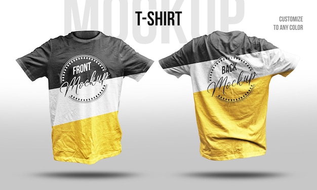 Tshirt Mockup Front And Back View