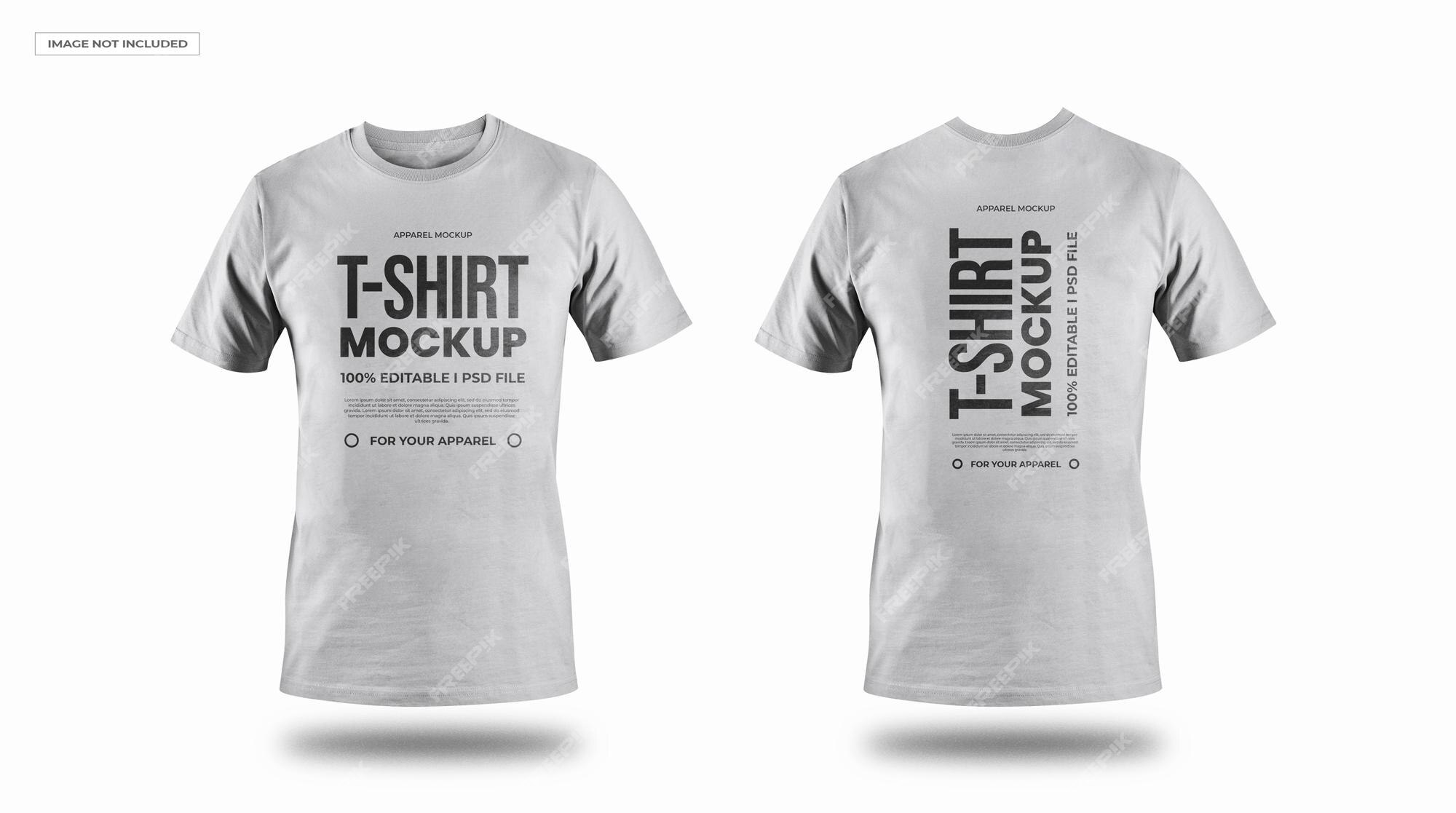 Premium PSD | Tshirt mockup front and back view