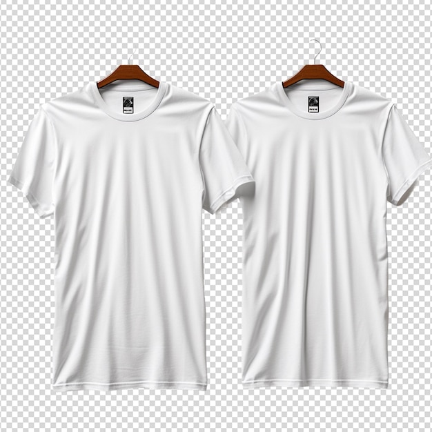 PSD tshirt mockup isolated on white