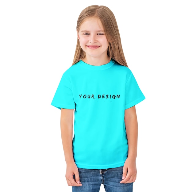 PSD tshirt mockup kids women