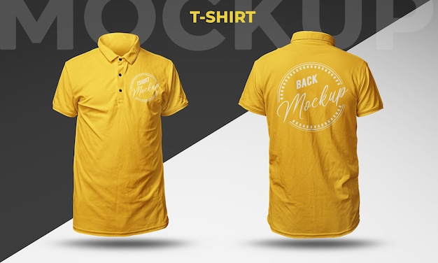 ロゴプレゼンテーション用のTシャツモックアップ