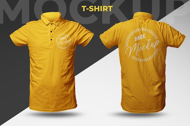 ロゴプレゼンテーション用のTシャツモックアップ