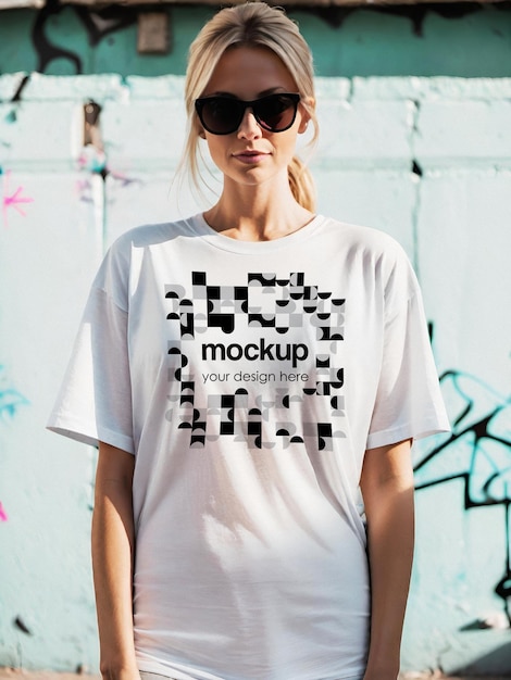 PSD tshirt mockup tee showcase template unisex aesthetic branding merch mockup