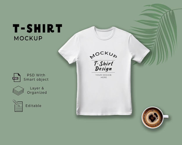 PSD tshirt mockup template white t shirt mockup