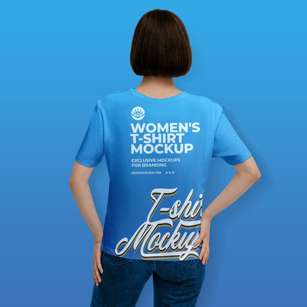 Tshirt mockup for women