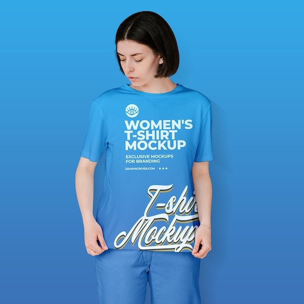 Tshirt mockup for women