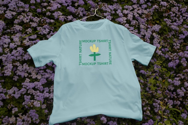 Tshirt in nature mockup