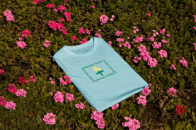 Tshirt in nature mockup