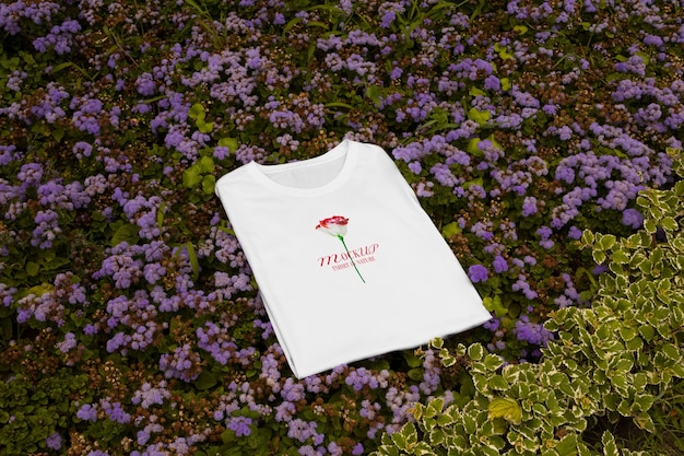 Tshirt in nature mockup