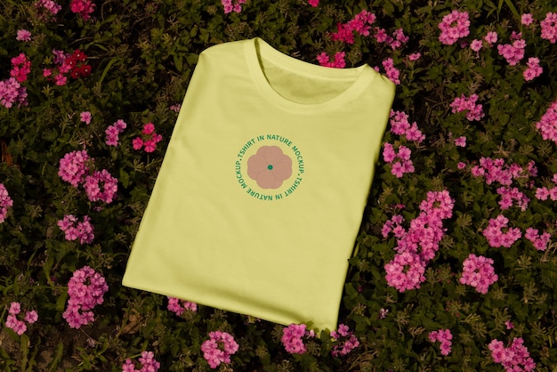 Tshirt in nature mockup