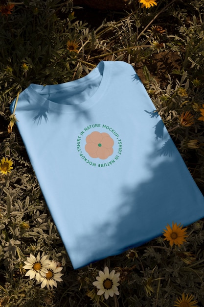 Tshirt in nature mockup