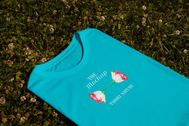 Tshirt in nature mockup