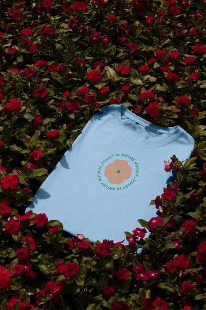 Tshirt in nature mockup