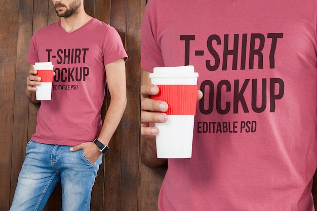 PSD tシャツphotoshopモックアップ