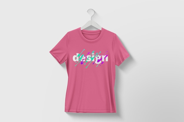 PSD tshirt womens front view mockup