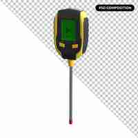 PSD tsoil tester isolated 3d