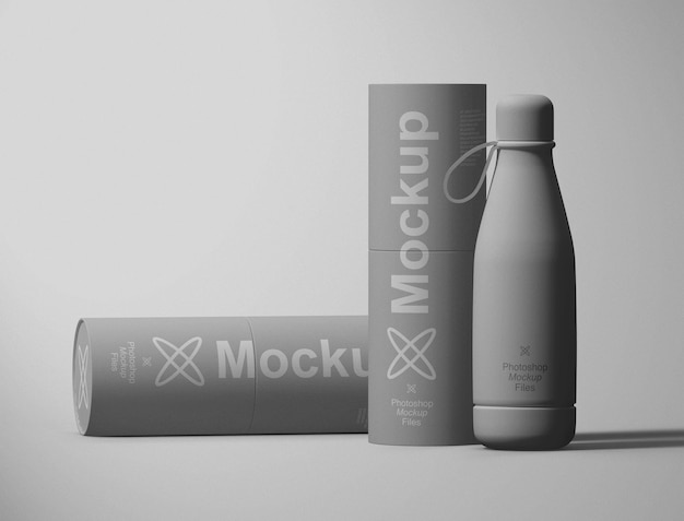 Tube and bottle mockup