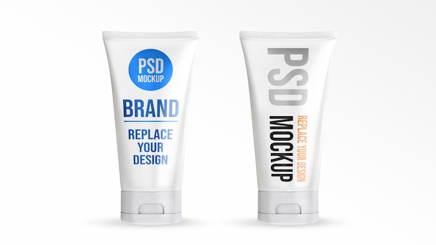 Tube gel mockup 3d rendering design