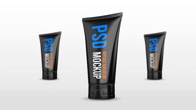 Tube gel mockup 3d-rendering ontwerp