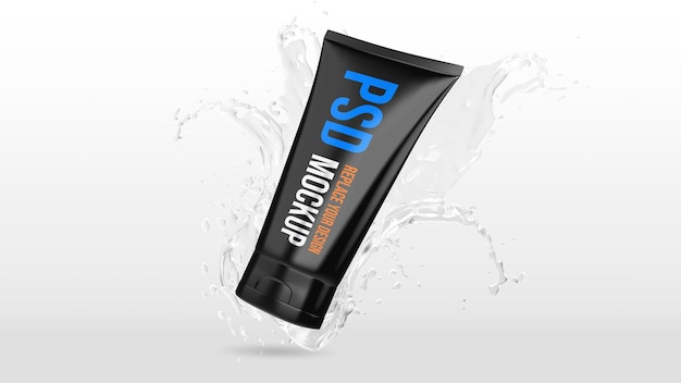 Tube gel mockup 3d-rendering ontwerp