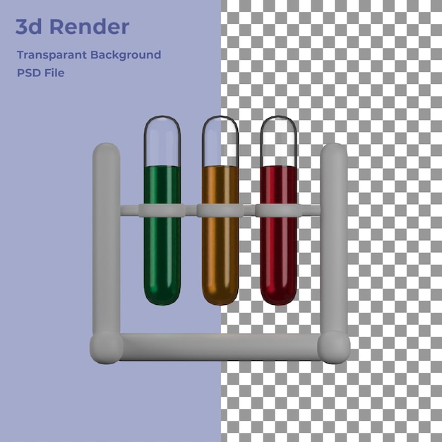 PSD 투시도와 함께 3d 렌더링에서 절연 튜브