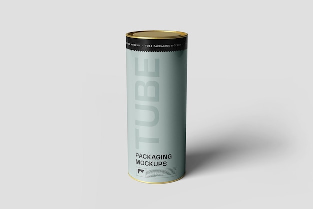 Tube packaging mockup