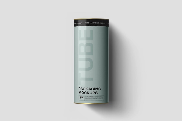 PSD tube packaging mockup