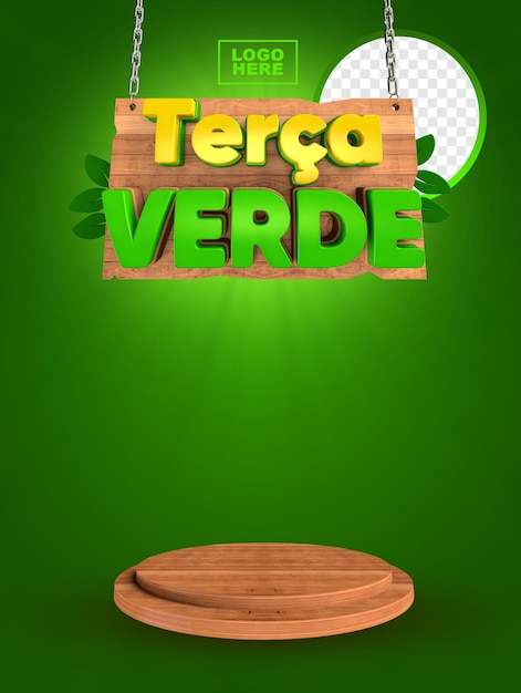 Tuesday green post 3d in portuguese