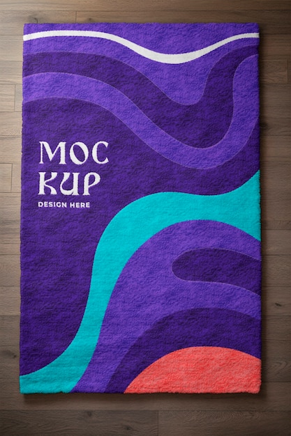 PSD tufting rug mockup design