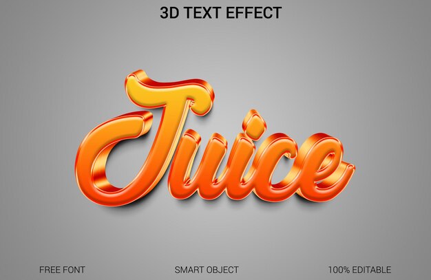 Tuice 3D Text Effect Editebal File