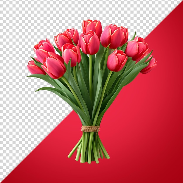 PSD Цветок тюльпана png