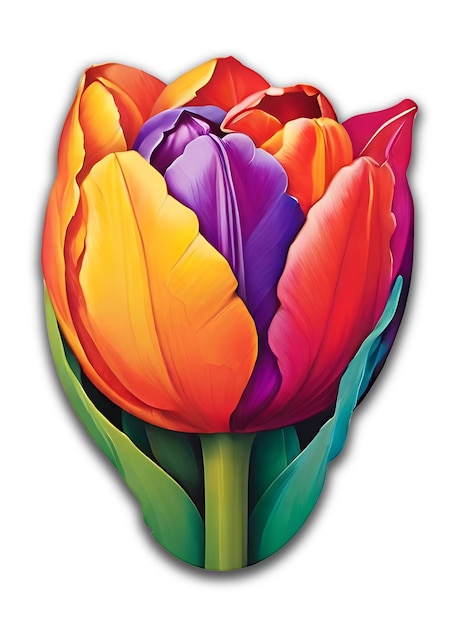 PSD tulip flower psd