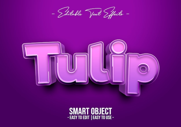 Tulip text style