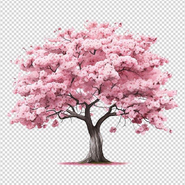 PSD tulip tree isolated on transparent background png