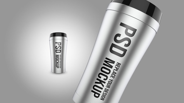 PSD tumbler 3d-rendering mockup-ontwerp