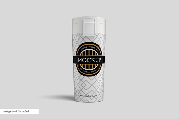 Tumbler bottle mockup vooraanzicht