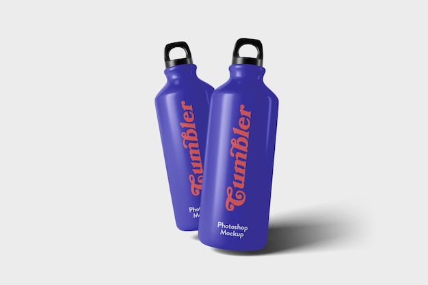 PSD mockup della bottiglia tumbler