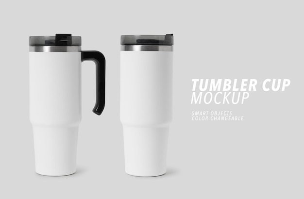 PSD tumbler cup mockup water bottle template