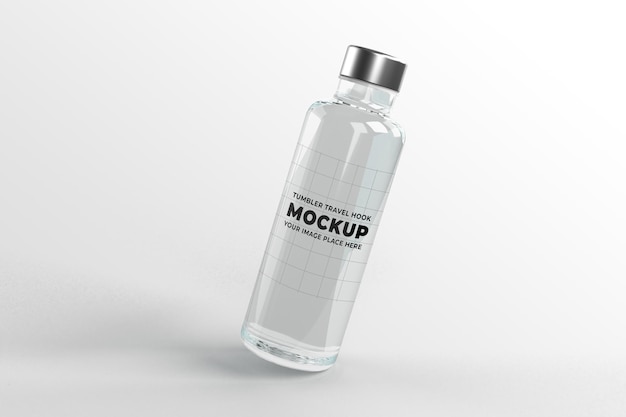 Tumbler fles glas mockup