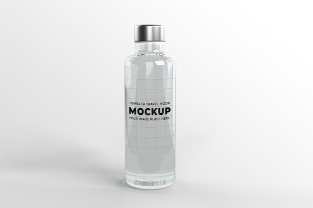 Tumbler fles glas mockup