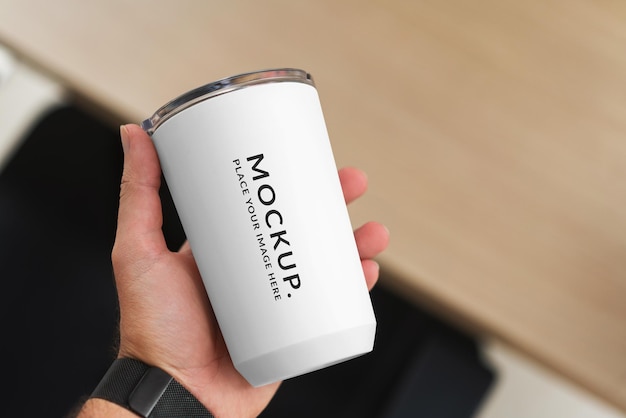 Tumbler mock-up, coffee to go plastic cup