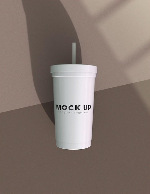 Tumbler PSD mockup file with smart object product mockup