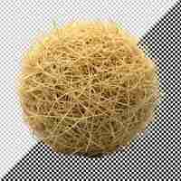 PSD tumbleweed dry weed ball isolated on transparent background