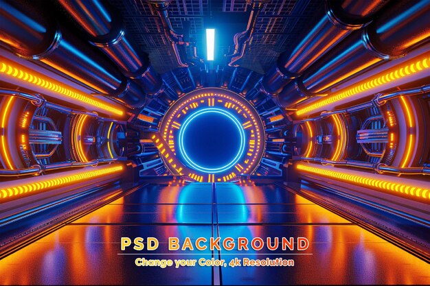 PSD tunel w technologii statków kosmicznych i futurystyczna koncepcja