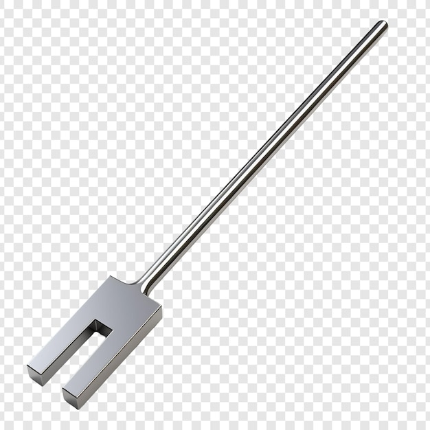 Tuning fork isolated on transparent background