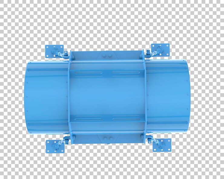 PSD tunnel fan isolated on transparent background 3d rendering illustration